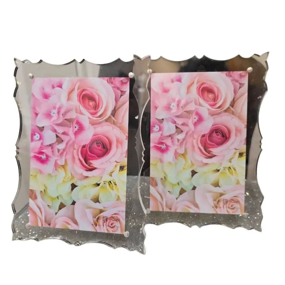 Isaac Jacobs Magnetic Vintage Inspired Cut-Out Border Magnetic Acrylic Frames-2‎